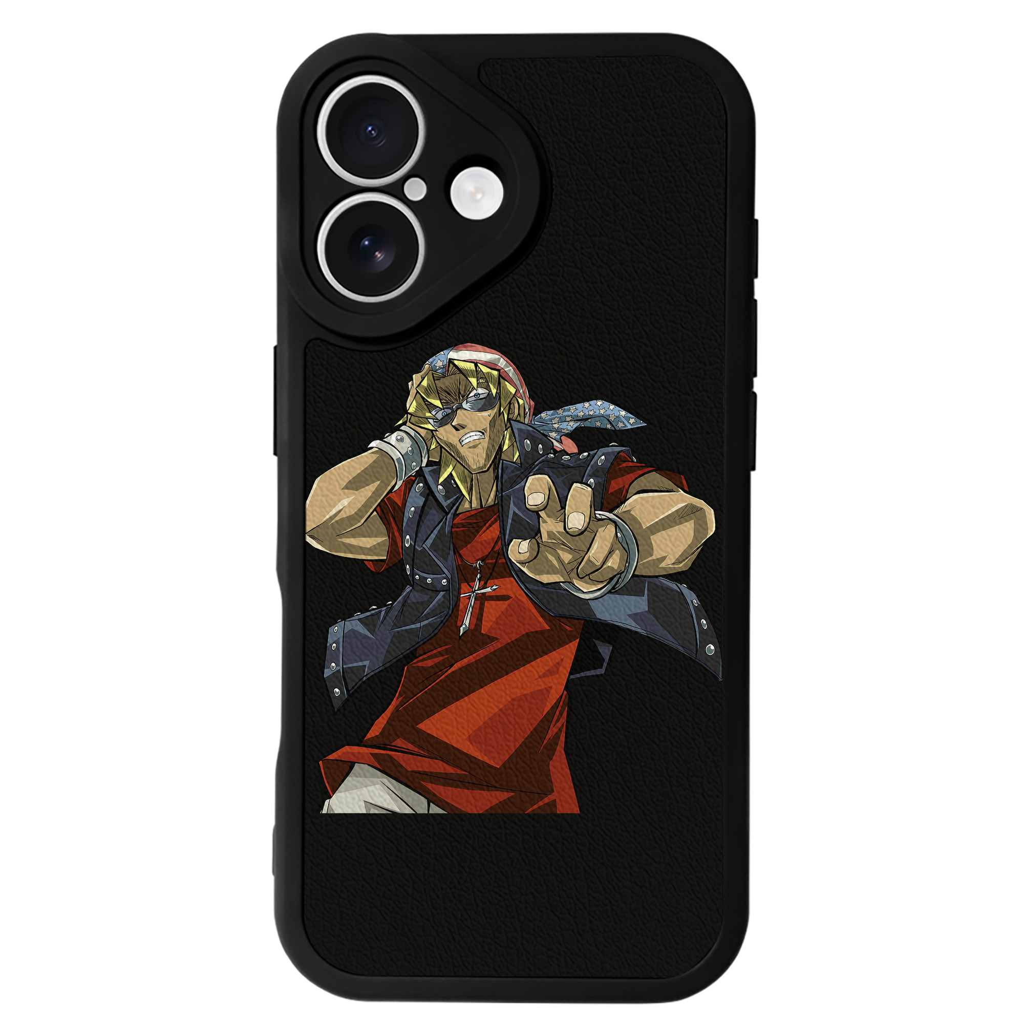 （画像用） 遊☆戯☆王 Yu-Gi-Oh! 【iPhone 16シリーズ対応】シリコンスマホケース（レザー調） 材質：シリコン